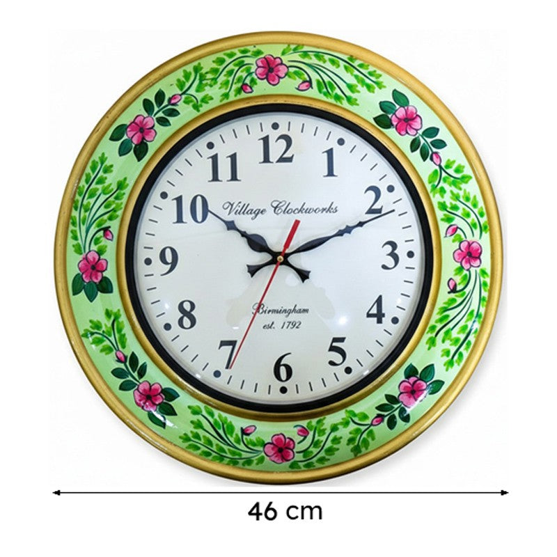 Nature's Time Hand Painted Wood Wall Clock media 6