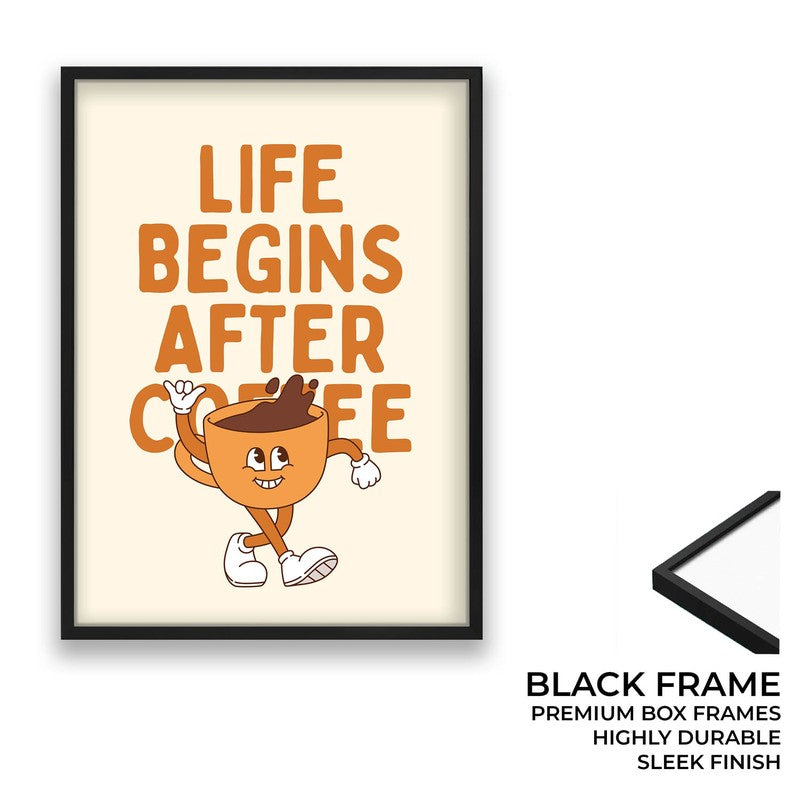 QuotedCoffee Archival Canvas Wall Art - Black media 8