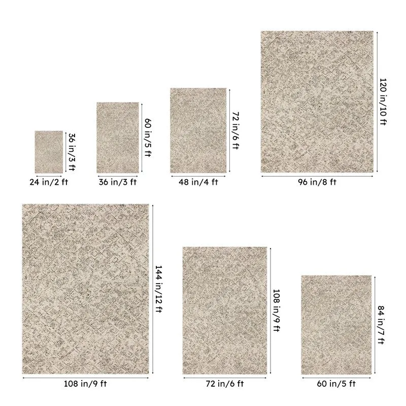 Timeless Textures Hand Tufted Wool Rug - Brown & White media 13