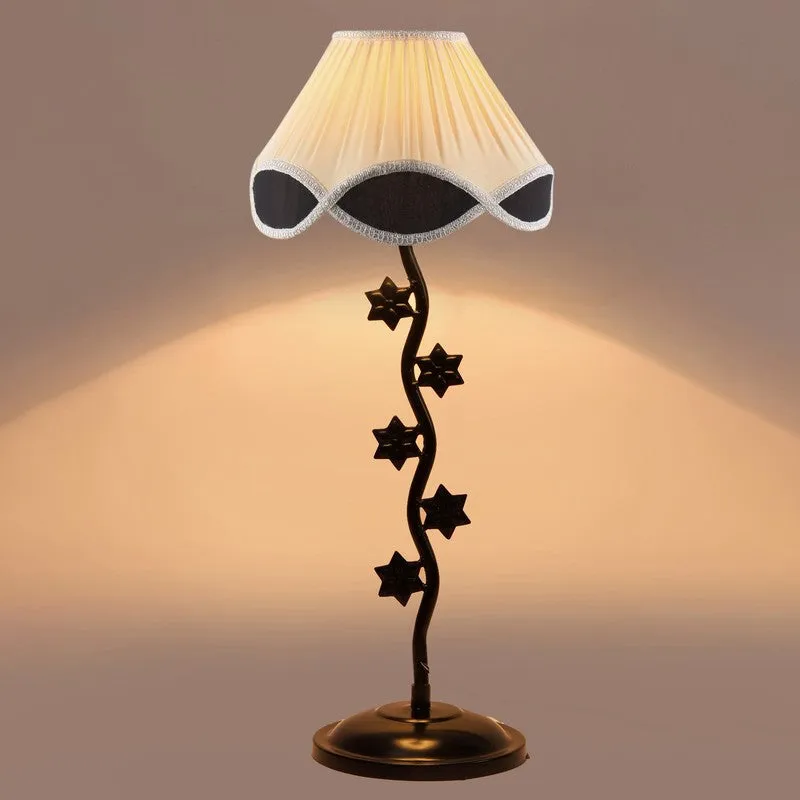 Supernova Cotton Table Lamp With Iron Base - White media 1