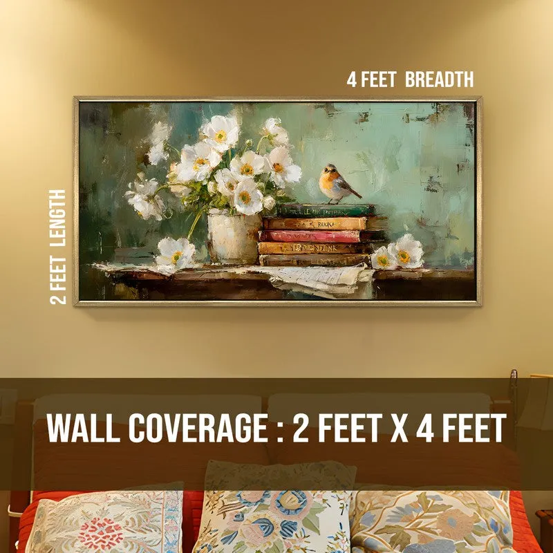 Painterly Touch Canvas Wall Painting With Frame media 8