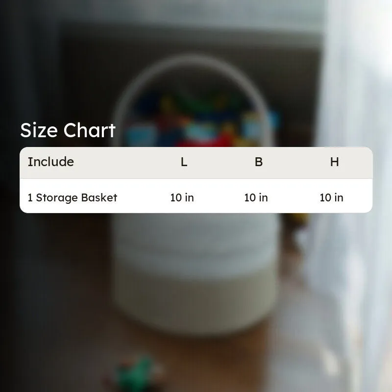 Snixa Cotton Storage Basket media 6