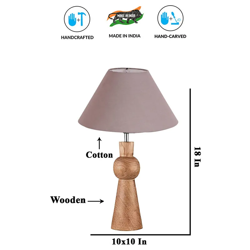 Angler Neo Wooden Table Lamp - Grey,Brown media 5
