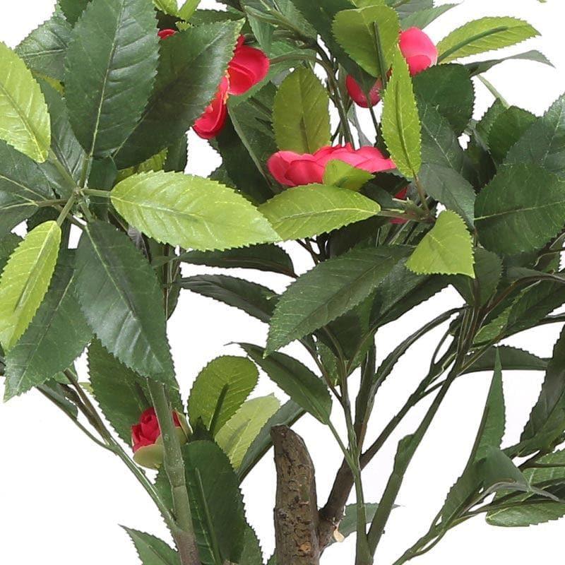 Faux Camellia Bonsai In Ceramic Pot (59 cms) - Pink media 3