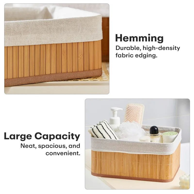 Rioware Quiet Craft (White,Brown) Desk Organiser - Set Of Three media 6