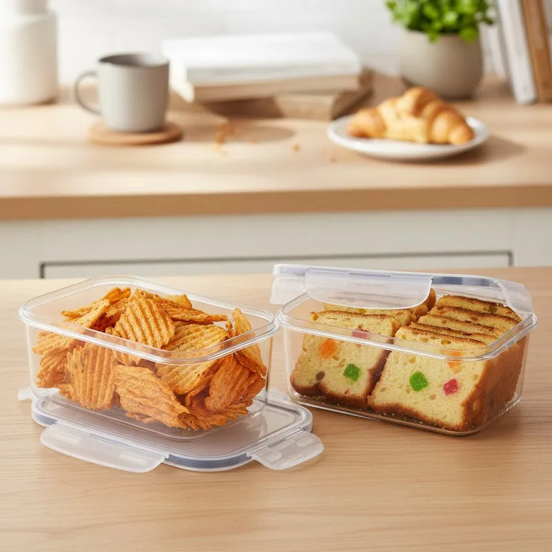 EcoVault Cube Lunch Box (1200 ML) - Set of Two media 1