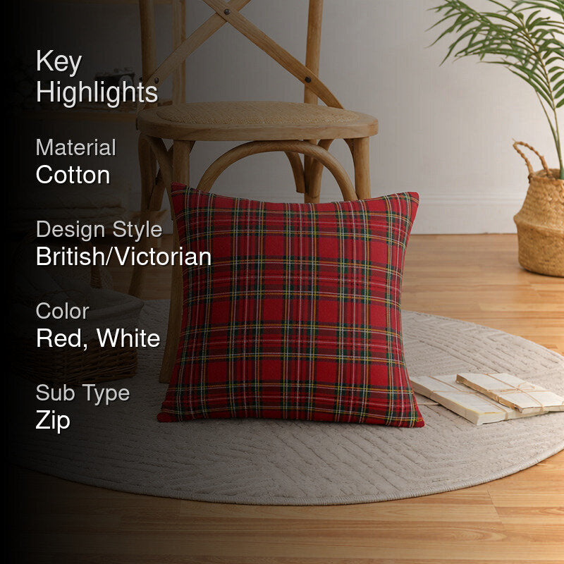 Beu Checkered Woven Cushion Cover media 2