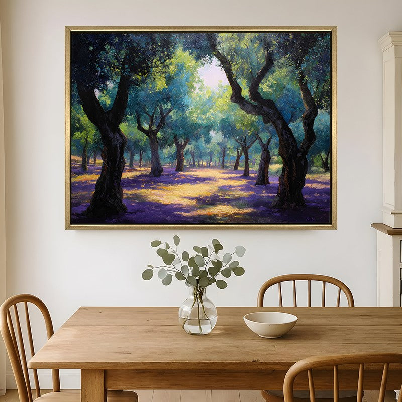 Whisperwood Canvas Wall Painting With Frame