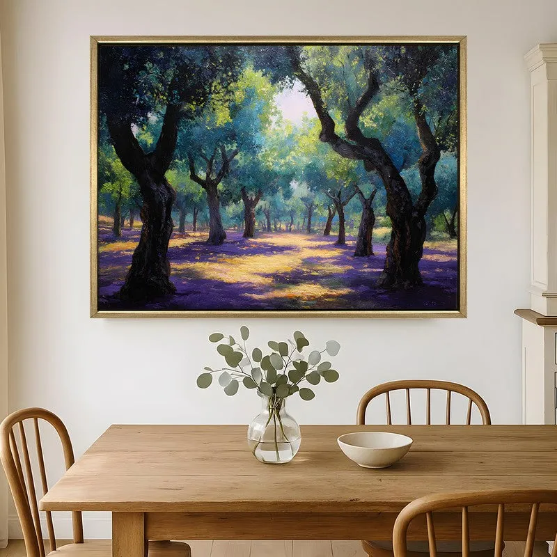Whisperwood Canvas Wall Painting With Frame media 1