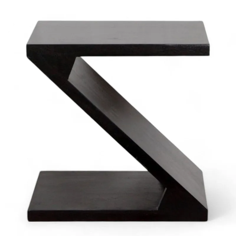 Rverox Sheesham Wooden Side & Bedside Table - Black media 5
