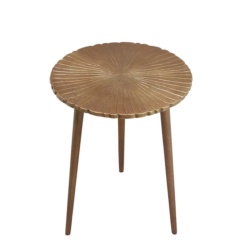 Tri Leaf Aluminium Side Table media 6