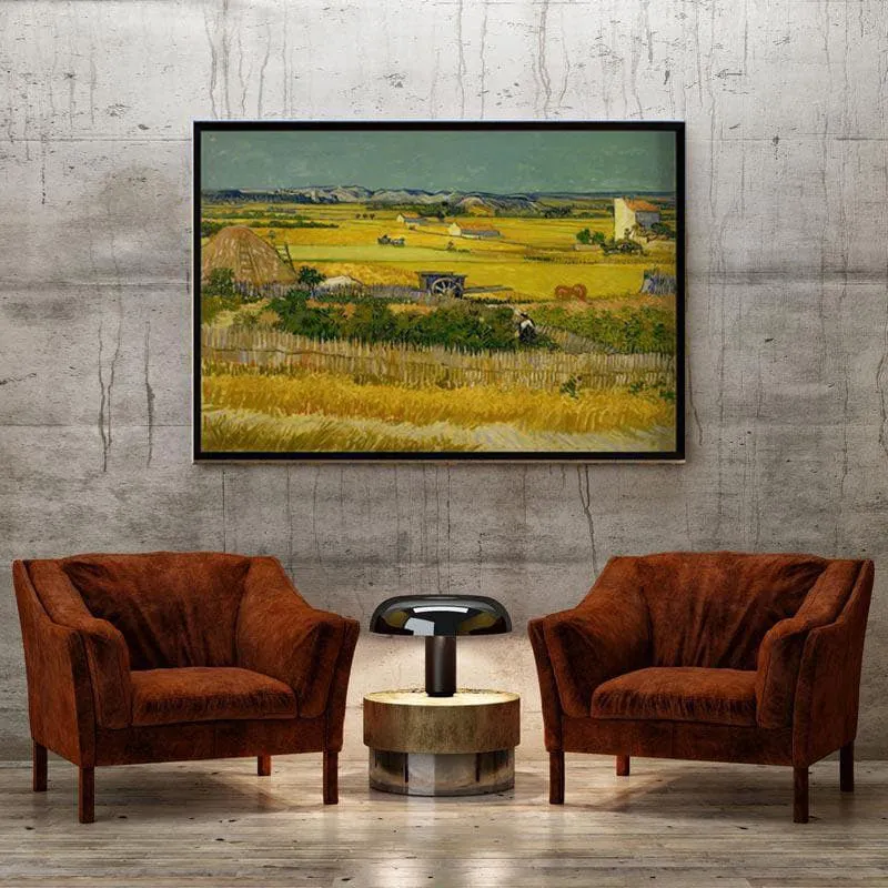 The Harvest By Vincent Van Gogh - Black Frame media 4