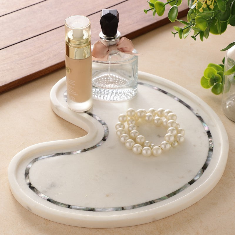 Gilded Horizon Marble Platter