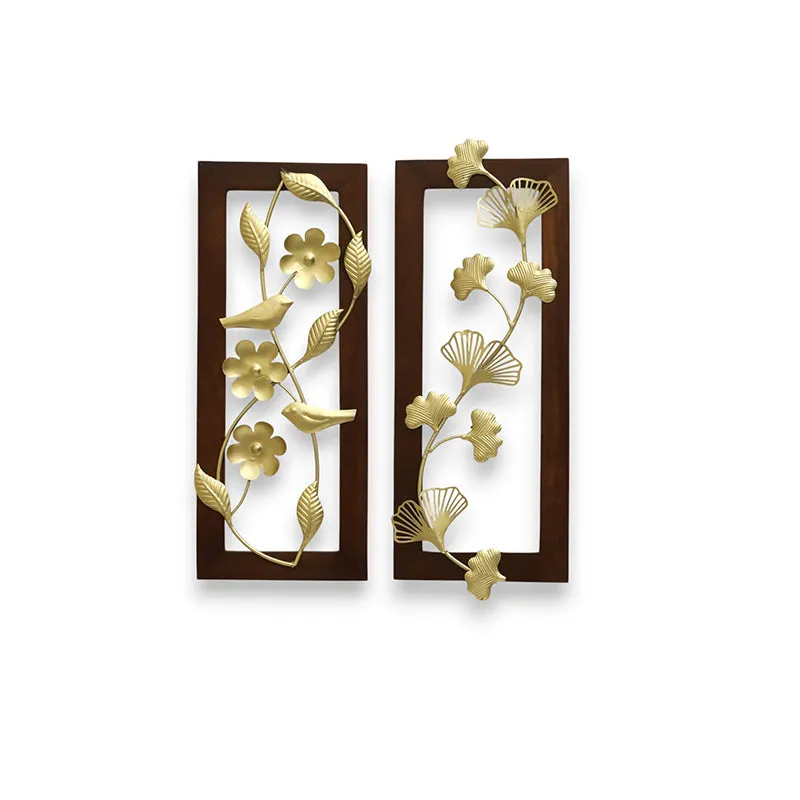Florice Metal & Wood Wall Accent - Set Of Two media 3