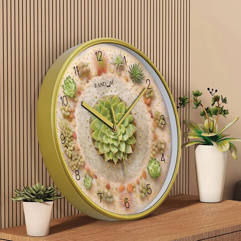 Floral Flux Analog Wall Clock media 3