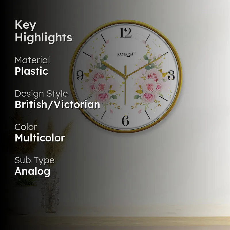 Chloe Floral Wall Clock media 2