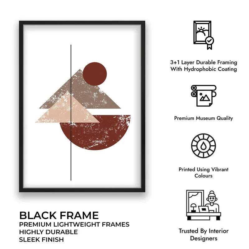 Earthy Axis Canvas Wall Painting With Black Frame media 12