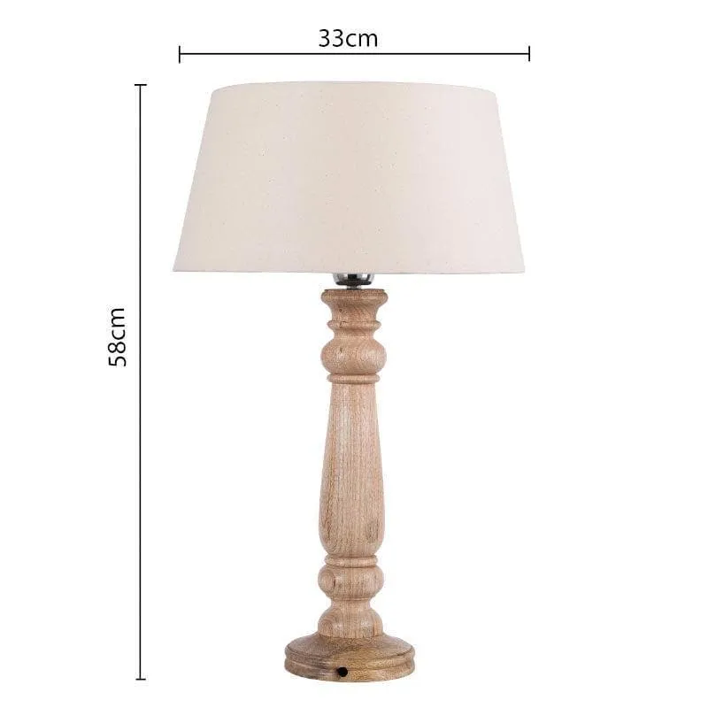 Blissful Beam Fabric Table Lamp - White media 6