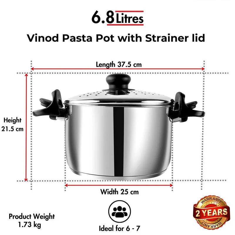 Vinod Zyric Cooking Pot with Lid - 6800 mL media 10