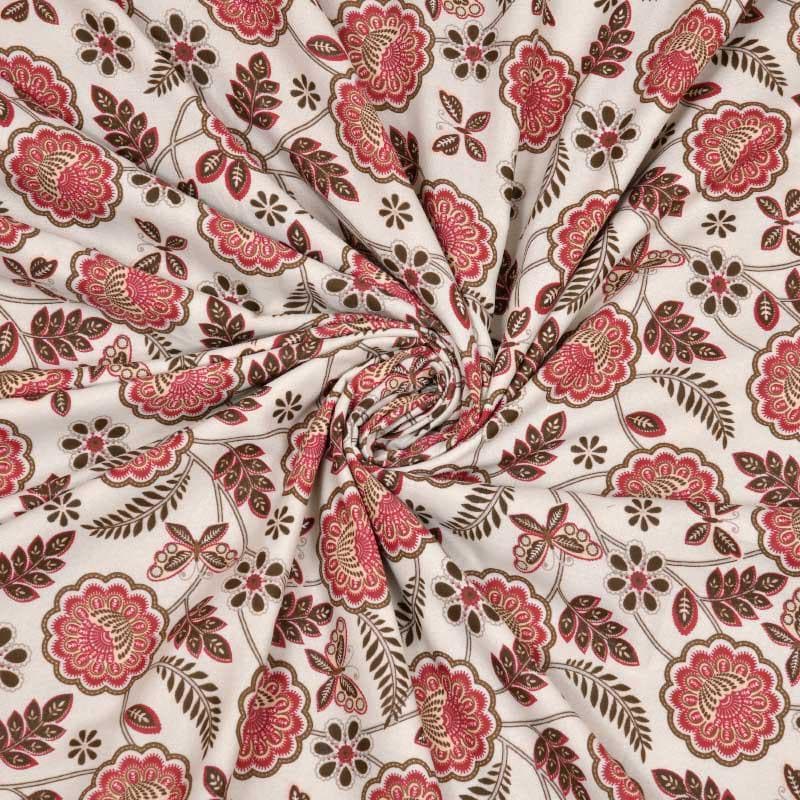 Miksha Floral Printed Brown Cotton Dohar media 8