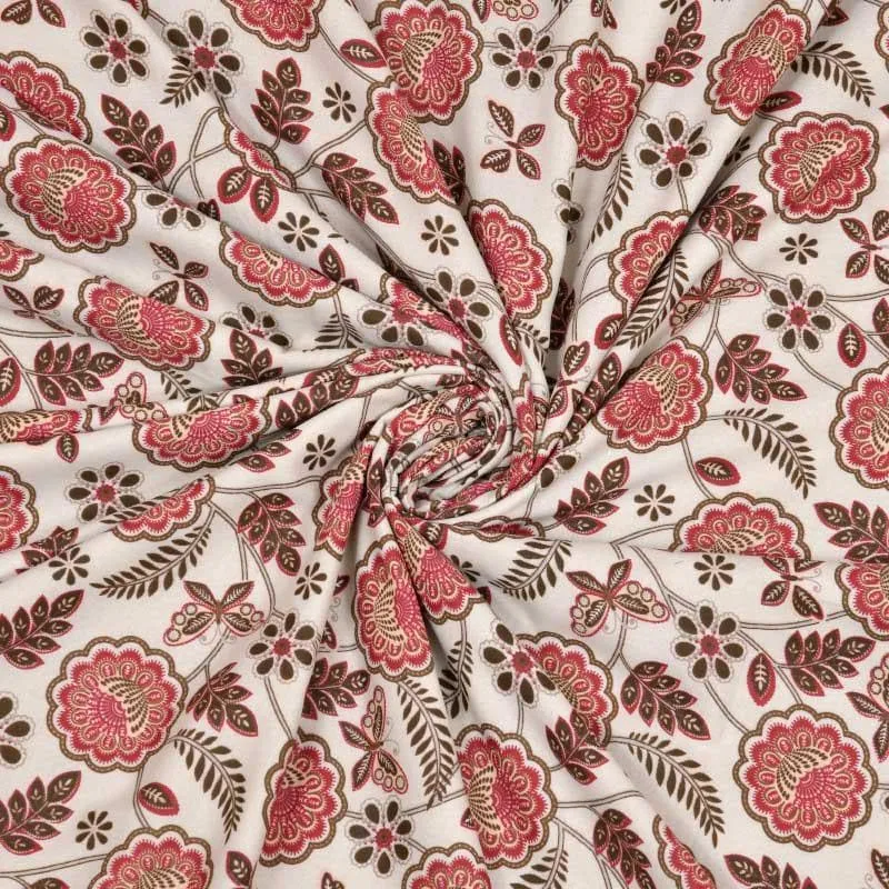 Miksha Floral Printed Brown Cotton Dohar media 8