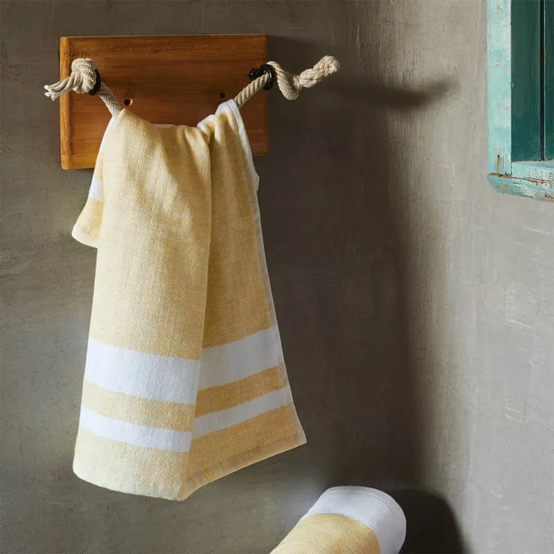 Nash Cotton Terry Hand Towel (Melon) - Set Of Two media 1