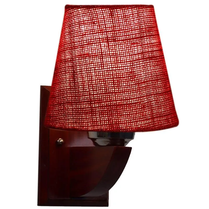 Berry Conical Wooden Wall Lamp media 4
