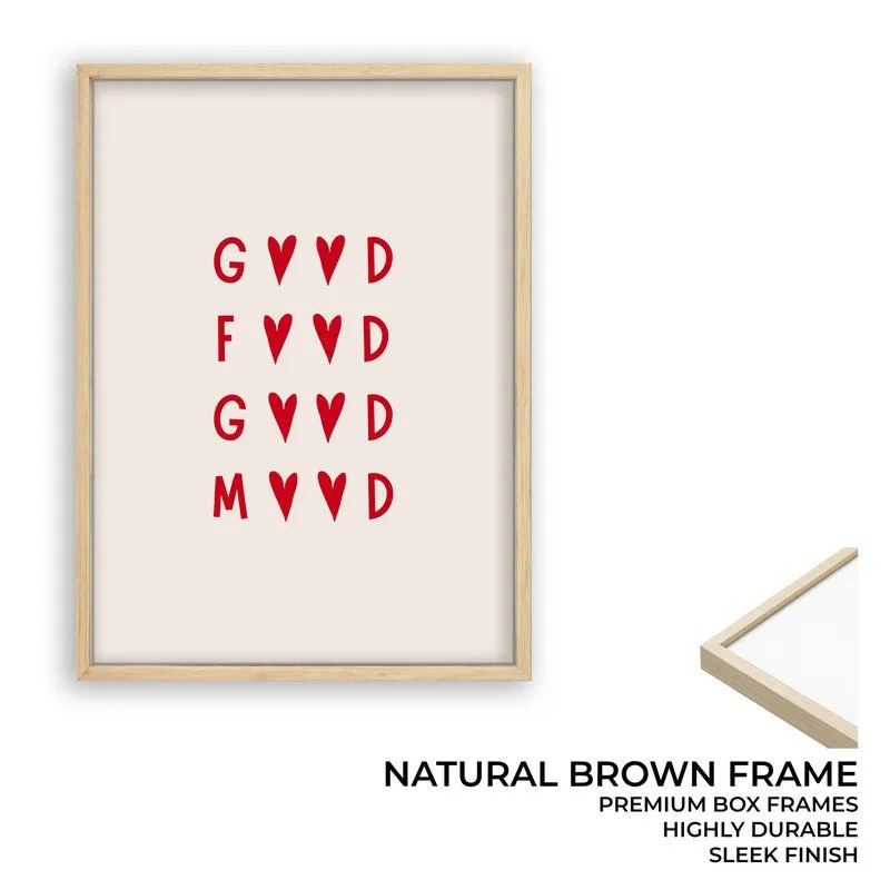 Kitchen Quotes Archival Canvas Wall Art - Brown,Red media 10
