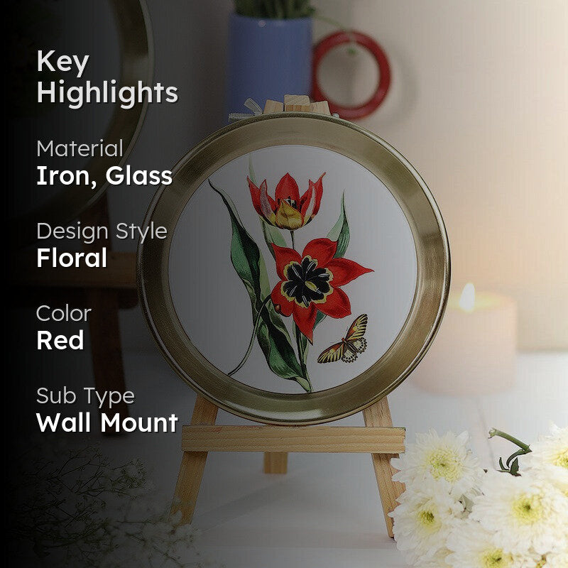 Crimson Glory Enamel Wall Plate media 2