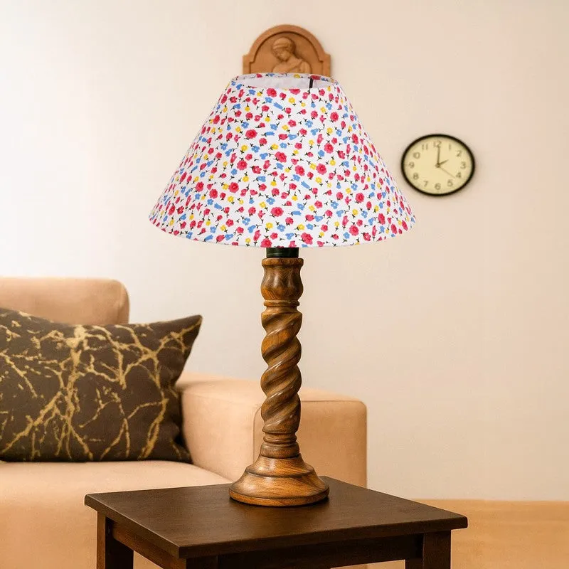 Elvane Solin Wooden Table Lamp - Multicolor media 4