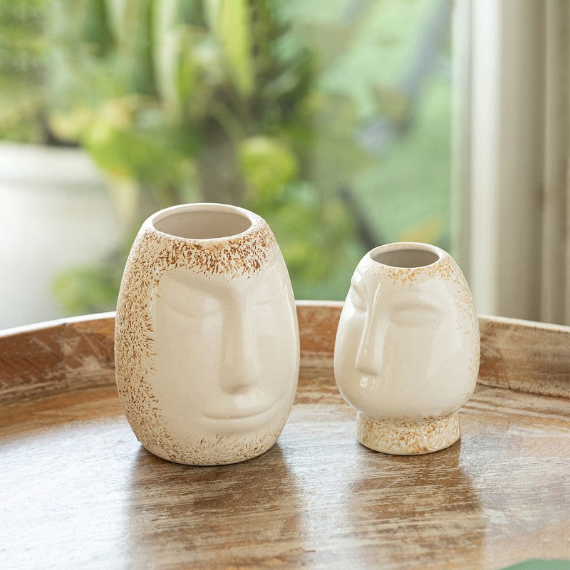 Lyra Ceramic Vase - Set Of Two