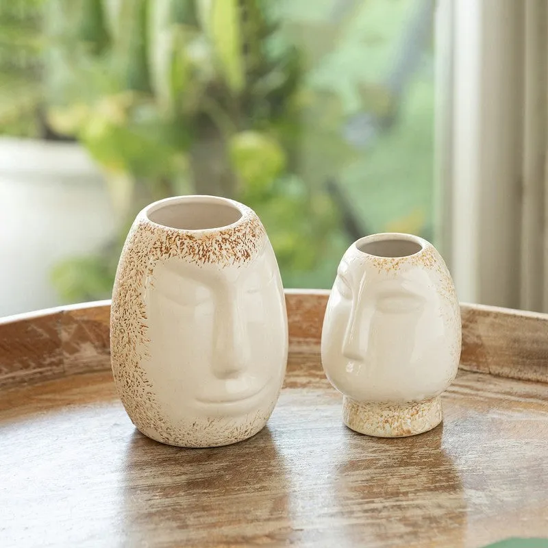 Lyra Ceramic Vase - Set Of Two media 1