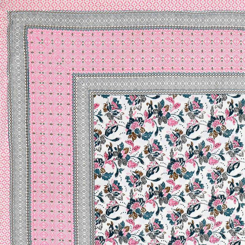 ModernNest Cotton Bedsheet (Pink) - 144 TC media 5