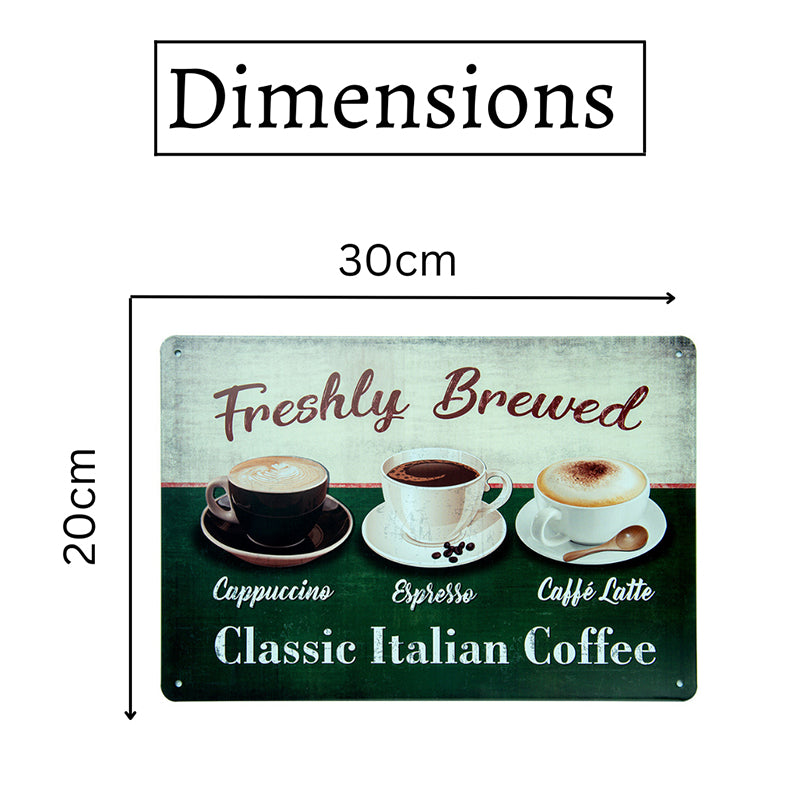 Italian Coffee Trifecta Retro Metal Wall Accent media 7