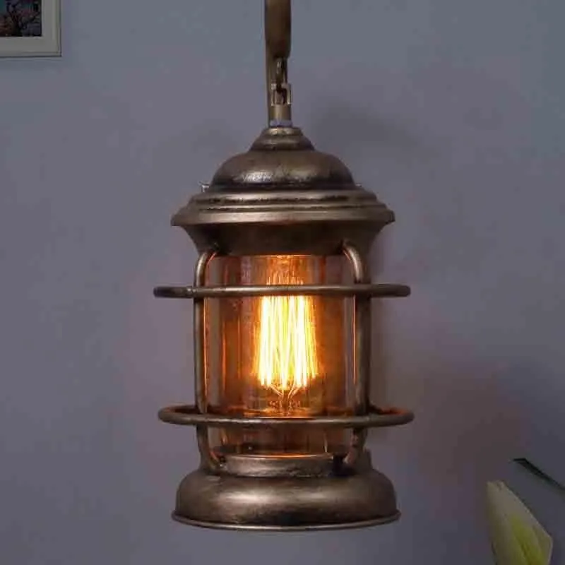 Shahi Darbar Lantern Glass & Metal Lamp media 1