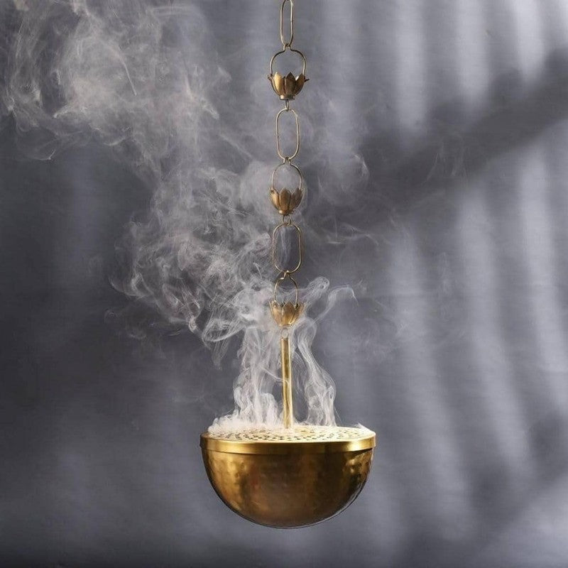 Vrindha Brass Incense Holder media 5