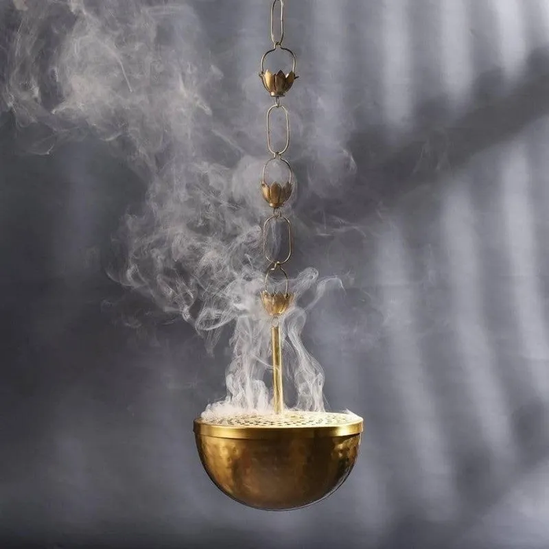 Vrindha Brass Incense Holder media 5