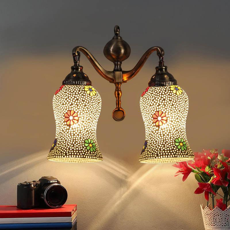 Suprakasha Metal Mosaic Wall Lamp