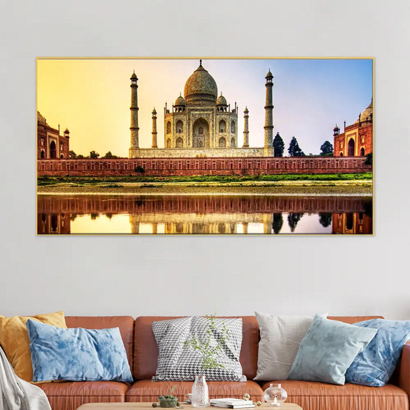 Agra Taj Mahal Canvas Wall Painting