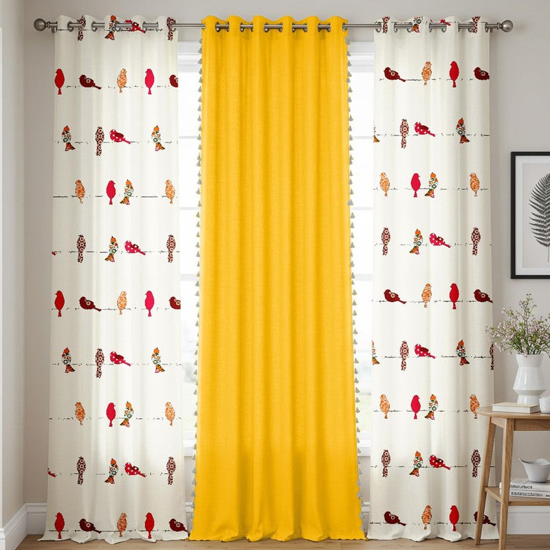 Urban Space Humming Bird Curtains - Set Of Three media 3