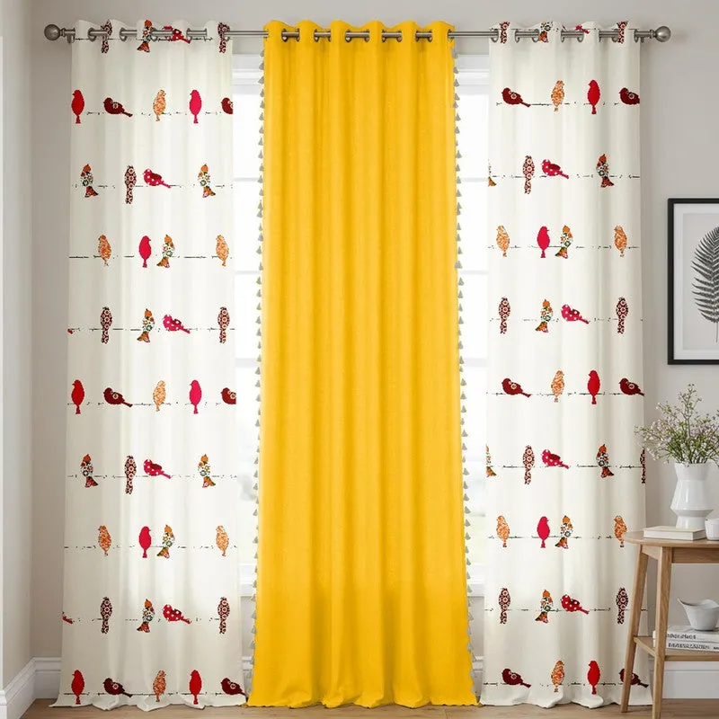 Urban Space Humming Bird Curtains - Set Of Three media 3