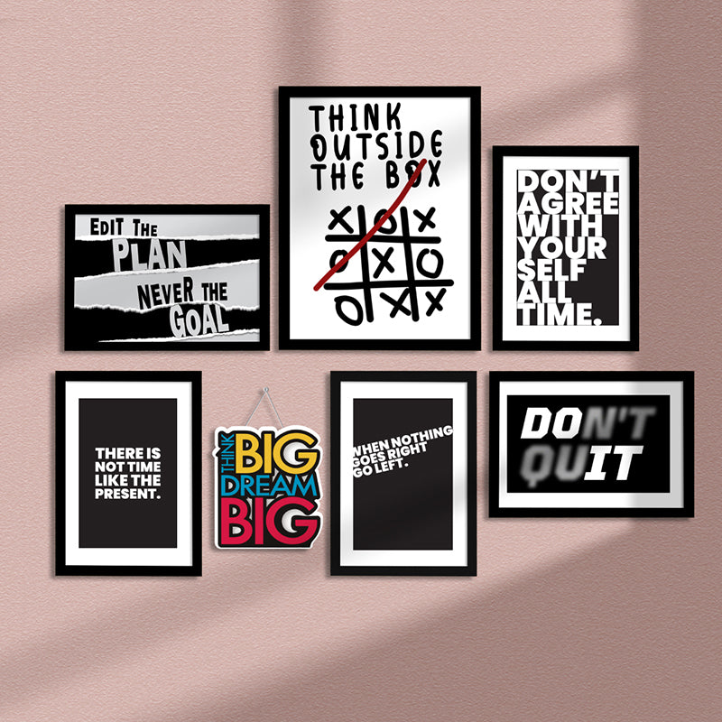 Edit The Plan Wall Art - Set Of Seven media 4