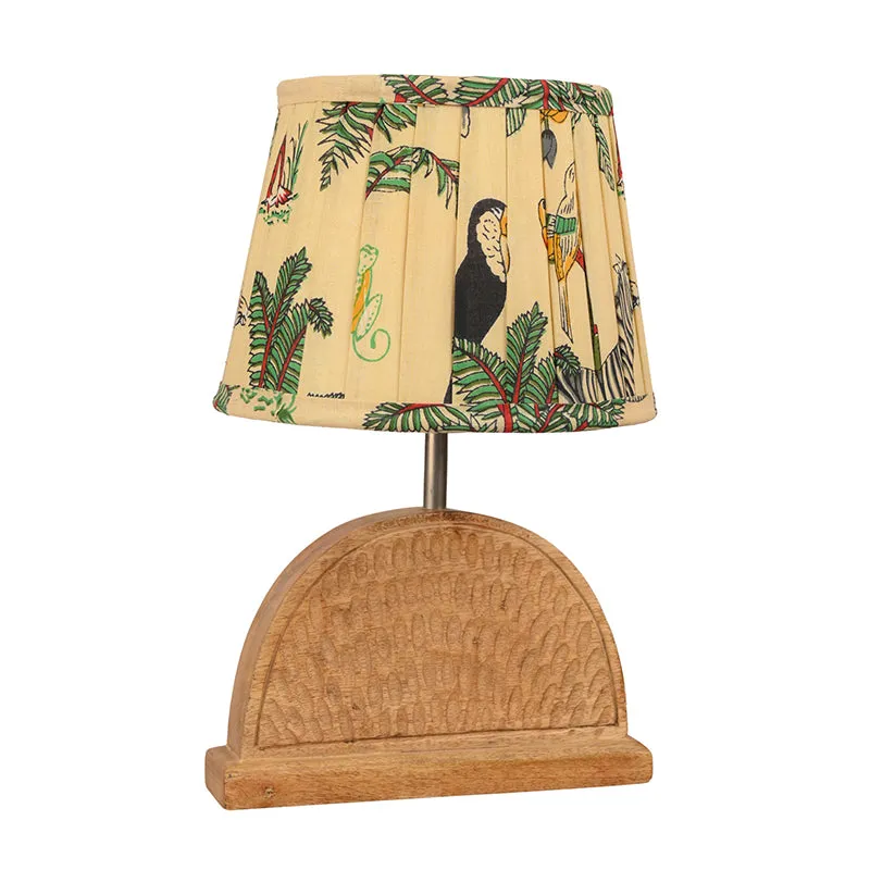 Half Carve Fauna Cotton Table Lamp - Multicolor media 4
