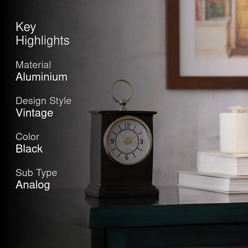 Silaso Table Clock - Black media 2