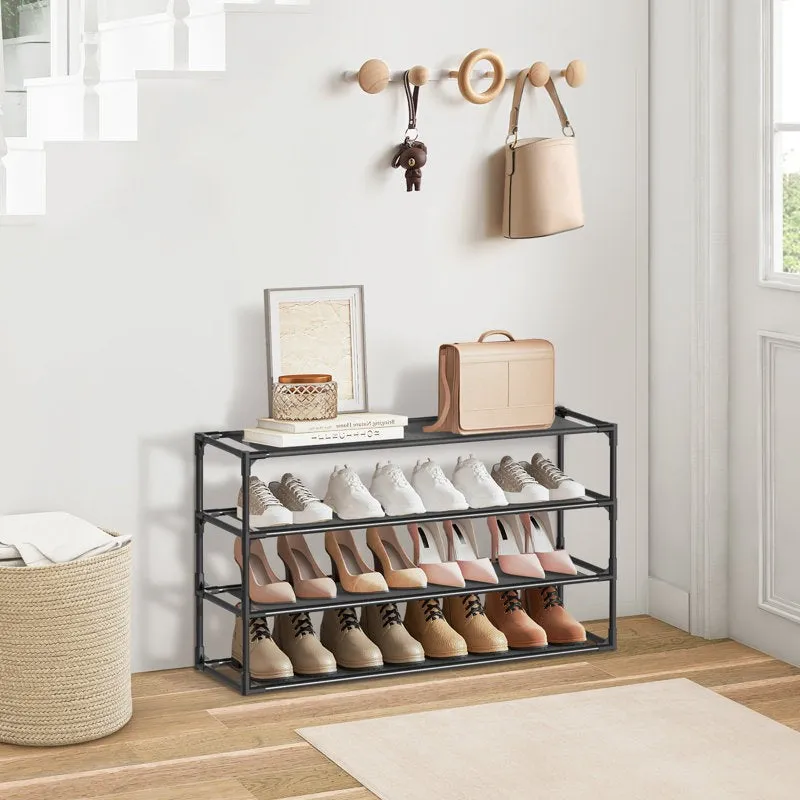 Optimized Metal Shoe Rack - Black media 1