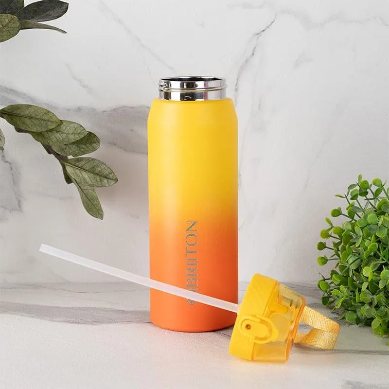 Quench Calm Hot & Cold Thermos Water Bottle (Yellow & Orange) - 750 mL media 3