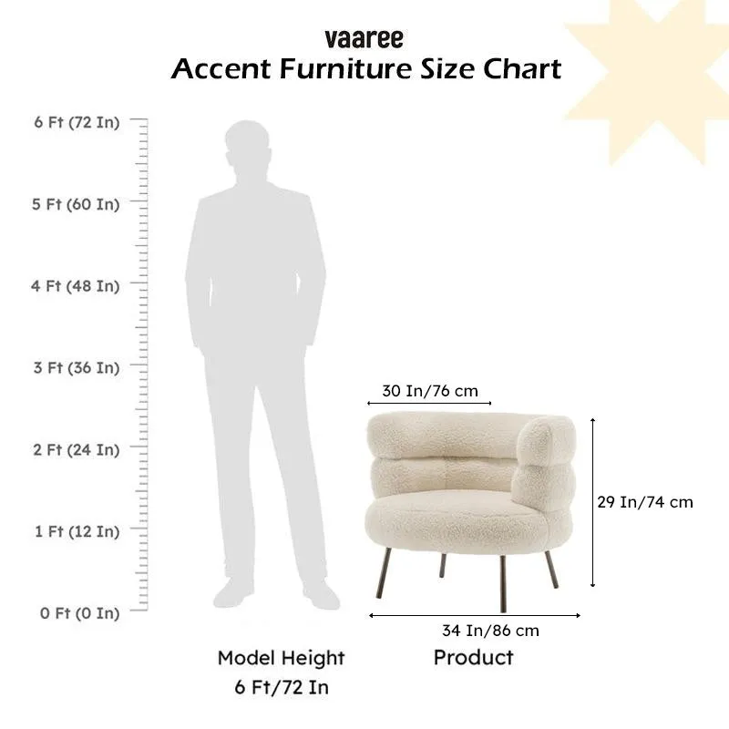 Clive Accent Chair - Ivory media 7