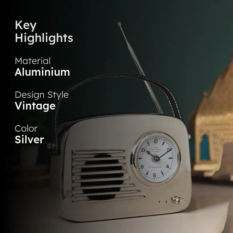 Melody Minutes Table Clock - Silver media 2