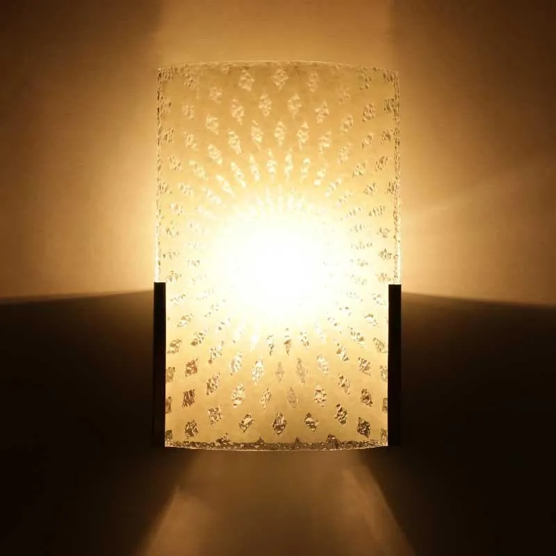 Edgey Glass & Metal Wall Lamp media 1