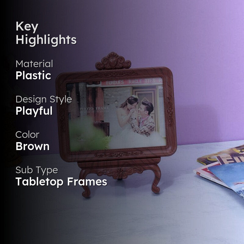 Vintage Visit Photo Frame - Brown media 2